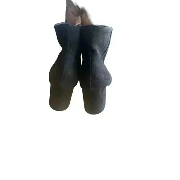 NEW L'Agence Jeanne Block Heel Charcoal Black Bootie Size 38.5/8/8.5 - Picture 9 of 12